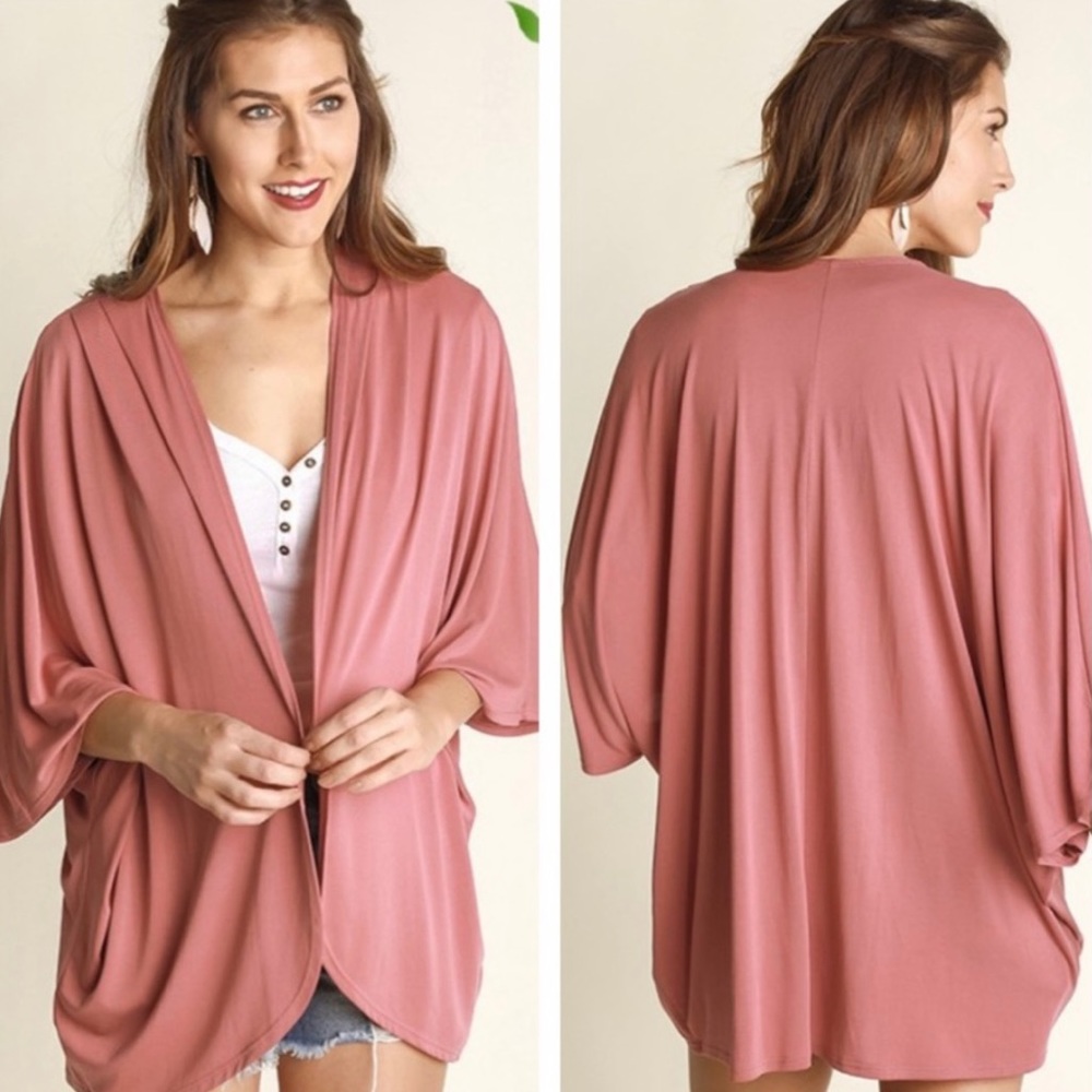 Cardigan kimono made in USA w/ free tank top soft